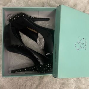 Jessica Simpson Peep Toes Platform Embellished Heels